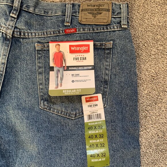 Wrangler Regular Fit Jeans 40 x 32 - Picture 1 of 3